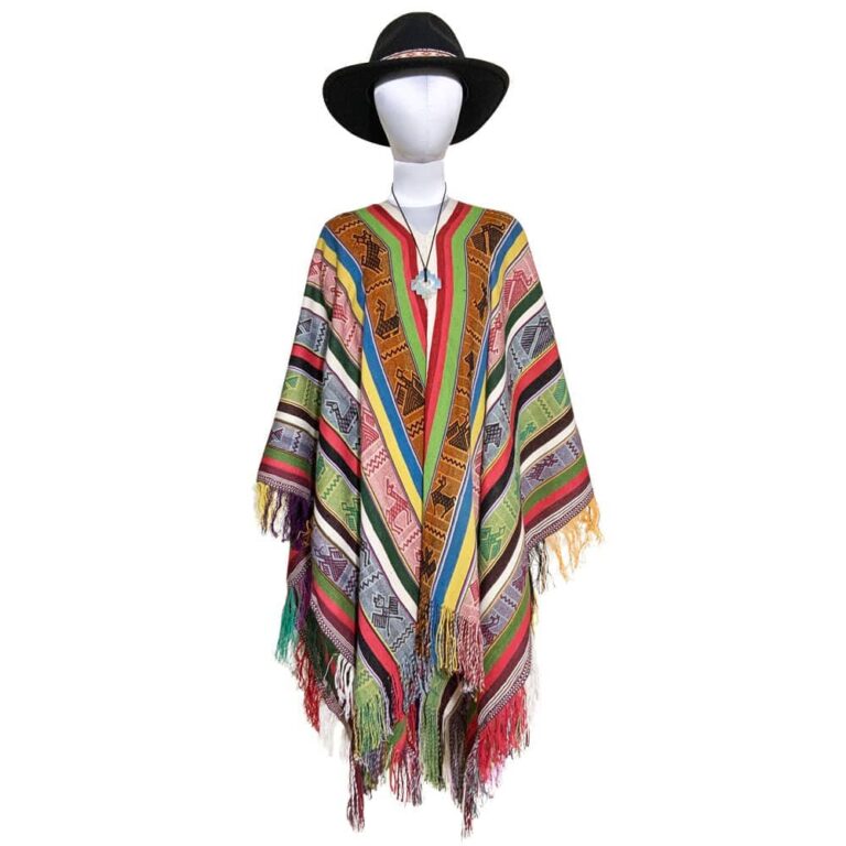 Handknitted Baby Alpaca Poncho (Unique Collection)