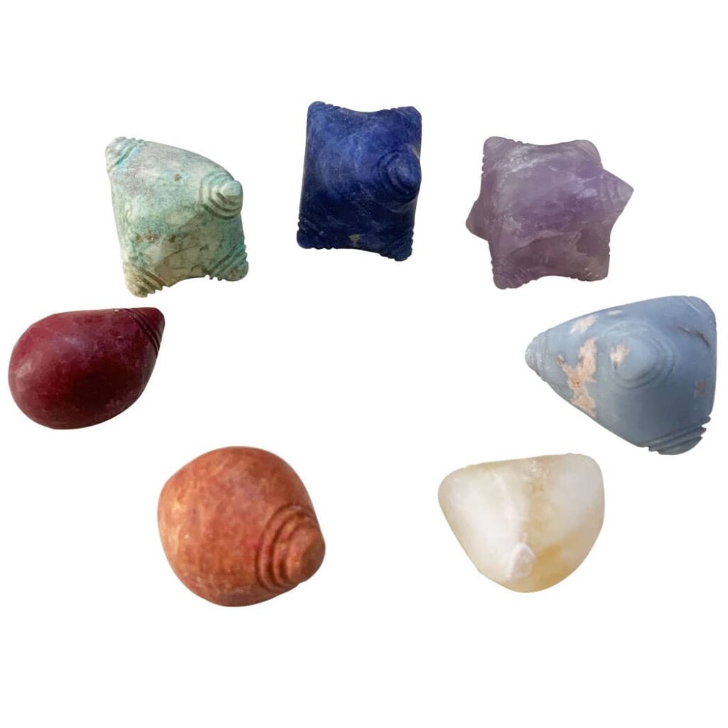 Handmade Andean Rainbow Stone Chumpi Set