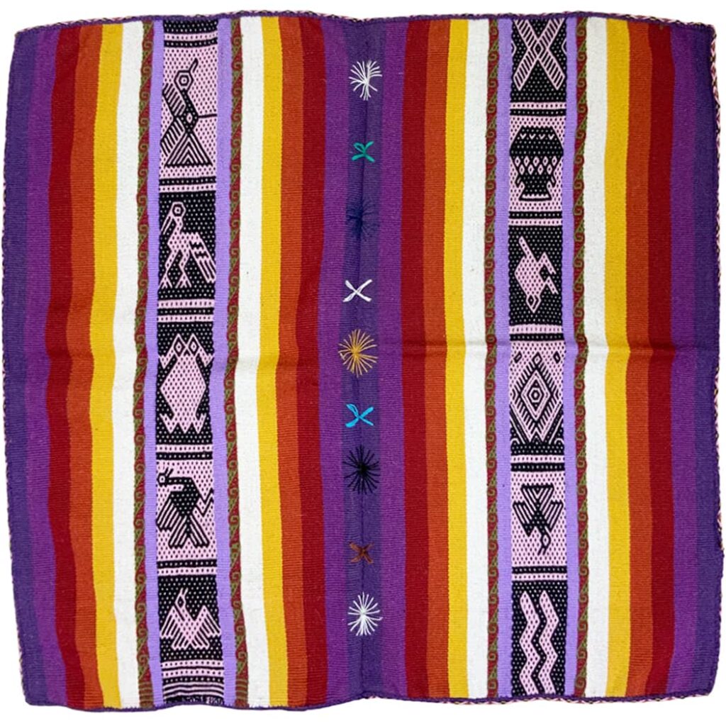 peruvian shamanic mestana mesa cloth handmade in baby alpaca