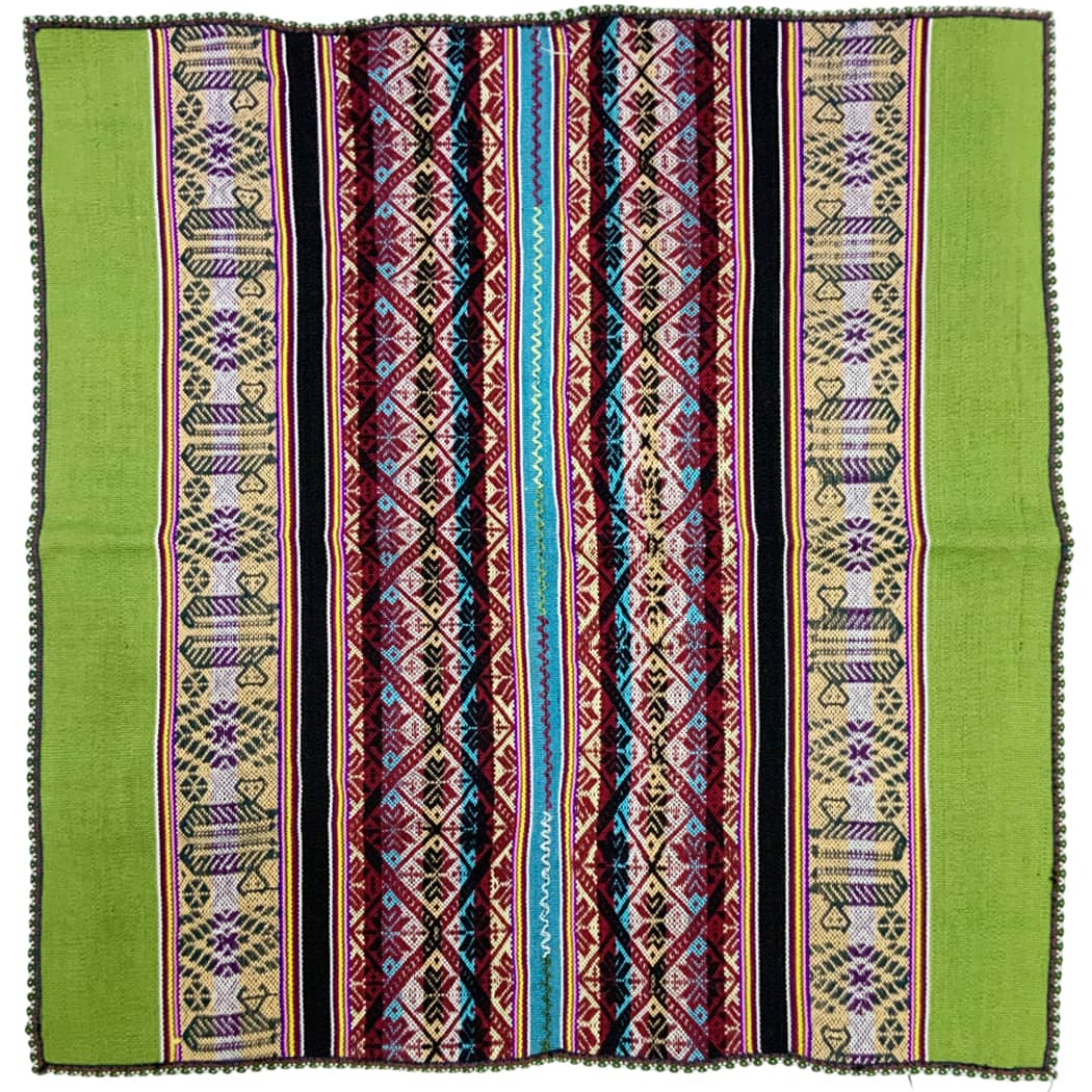 peruvian mestana mesa cloth shamanic piece in baby alpaca wool
