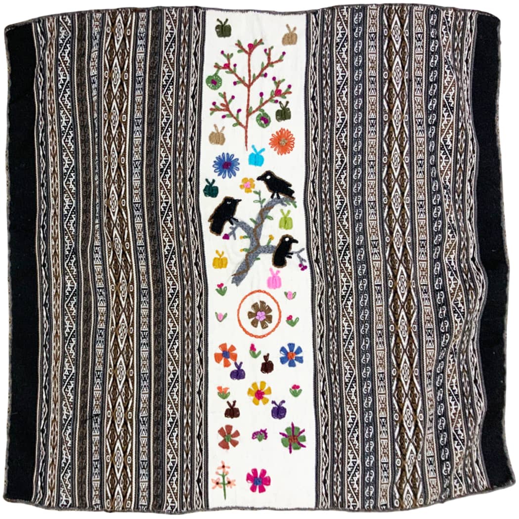 peruvian mestana mesa cloth shamanic piece in baby alpaca