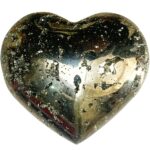 Peruvian Pyrite Heart Stone Handmade