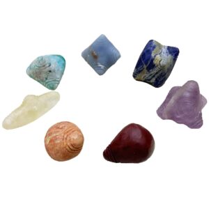 Peruvian shamanic Sacred Kuyas Handcarved Crystal Quartz Rainbow