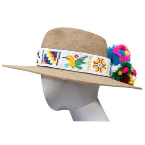 peruvian andean headband hat wrap hat belt handmade