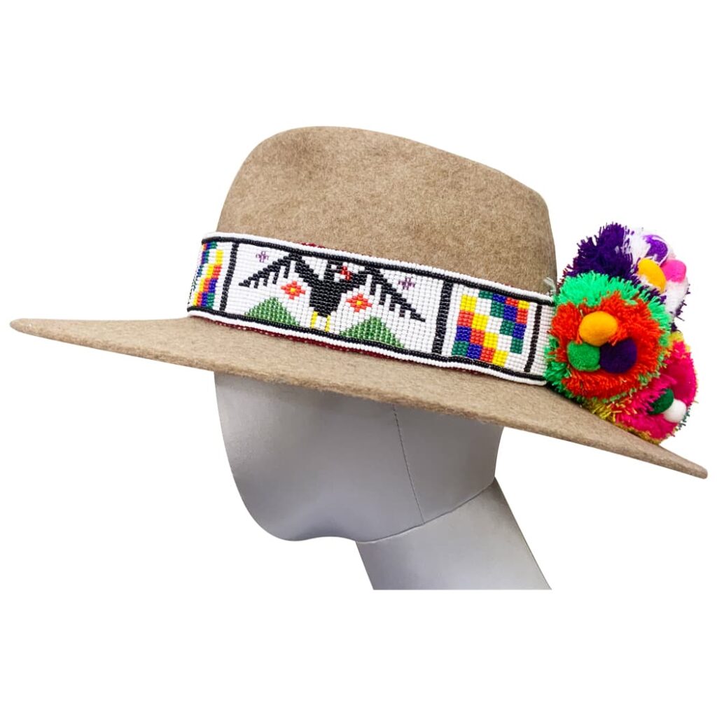 peruvian andean headband hat wrap hat beld handmade