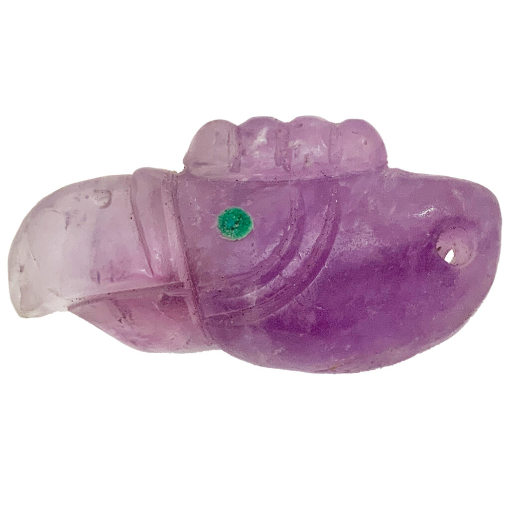peruvian amethyst stone handcarved