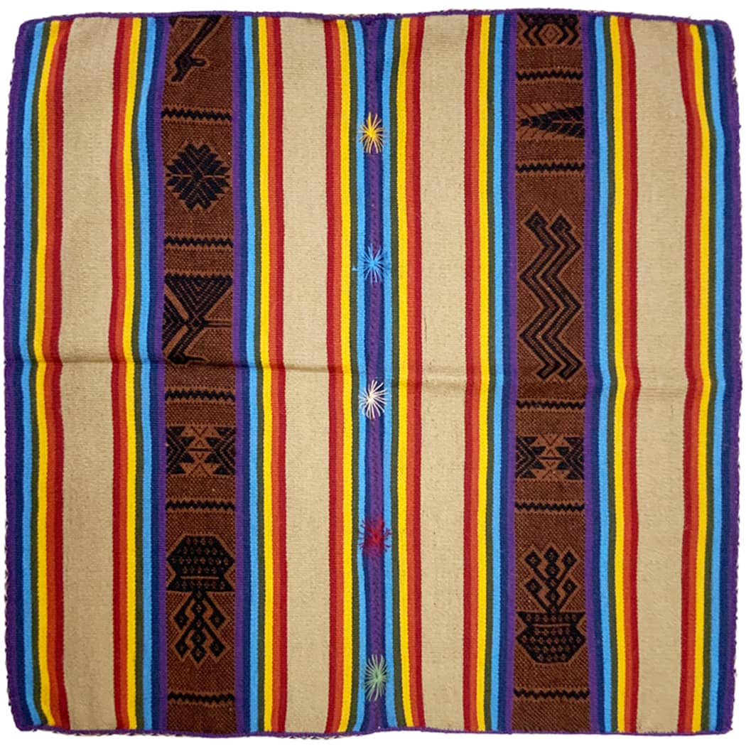 peruvian mestana mesa cloth shamanic piece in baby alpaca wool