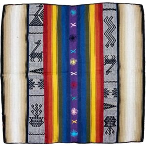 peruvian mestana mesa cloth shamanic piece handmade in baby alpaca wool