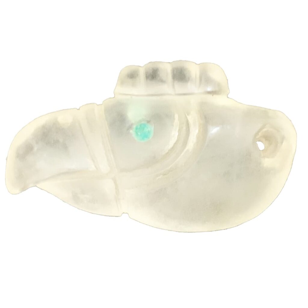Peruvian hancarved shamanic crystal quartz condor