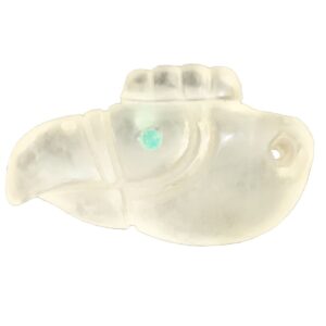 Peruvian hancarved shamanic crystal quartz condor