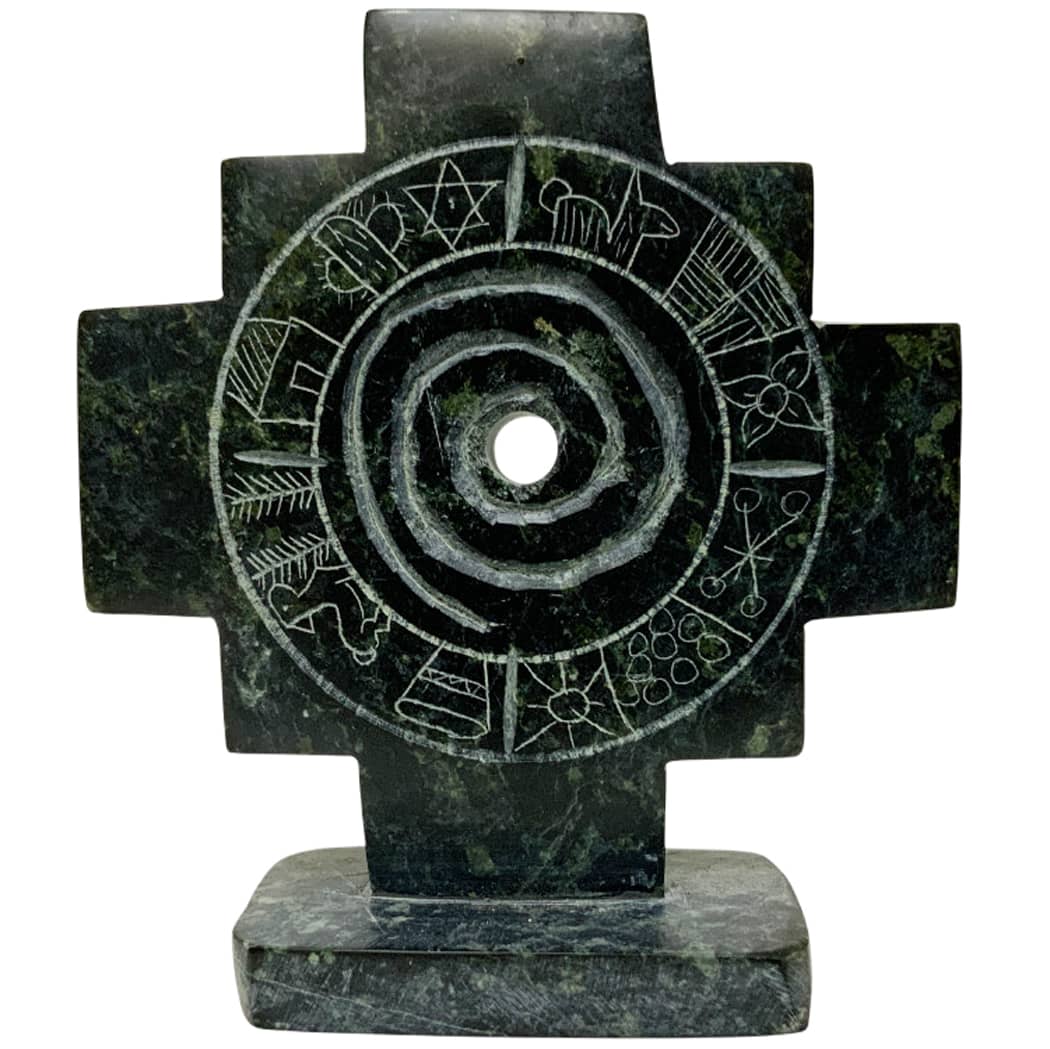 peruvian shamanic in serpentine stone machu picchu handcarved