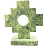 peruvian sacred chakana handcarved in serpentine stone machu picchu