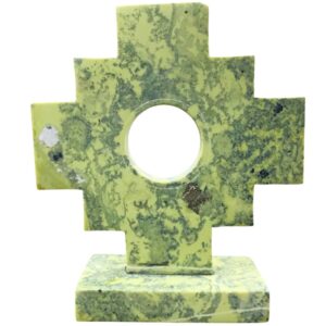 peruvian sacred chakana handcarved in serpentine stone machu picchu