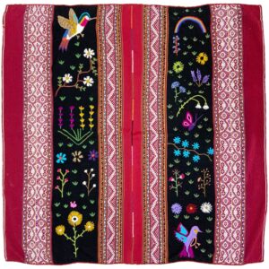 peruvian lliclla shamanic piece handmade in baby alpaca wool