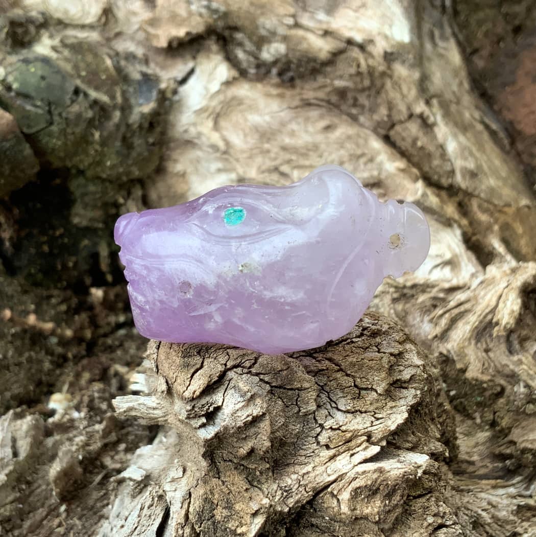 peruvian shamanic cristal puma polished handamade