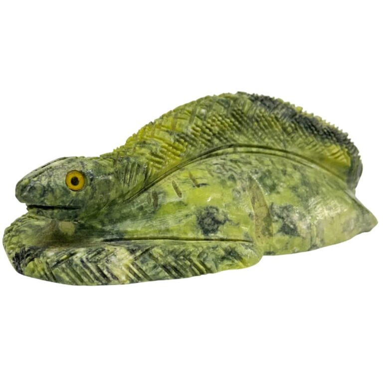 Snake Carved In Serpentine Stone
