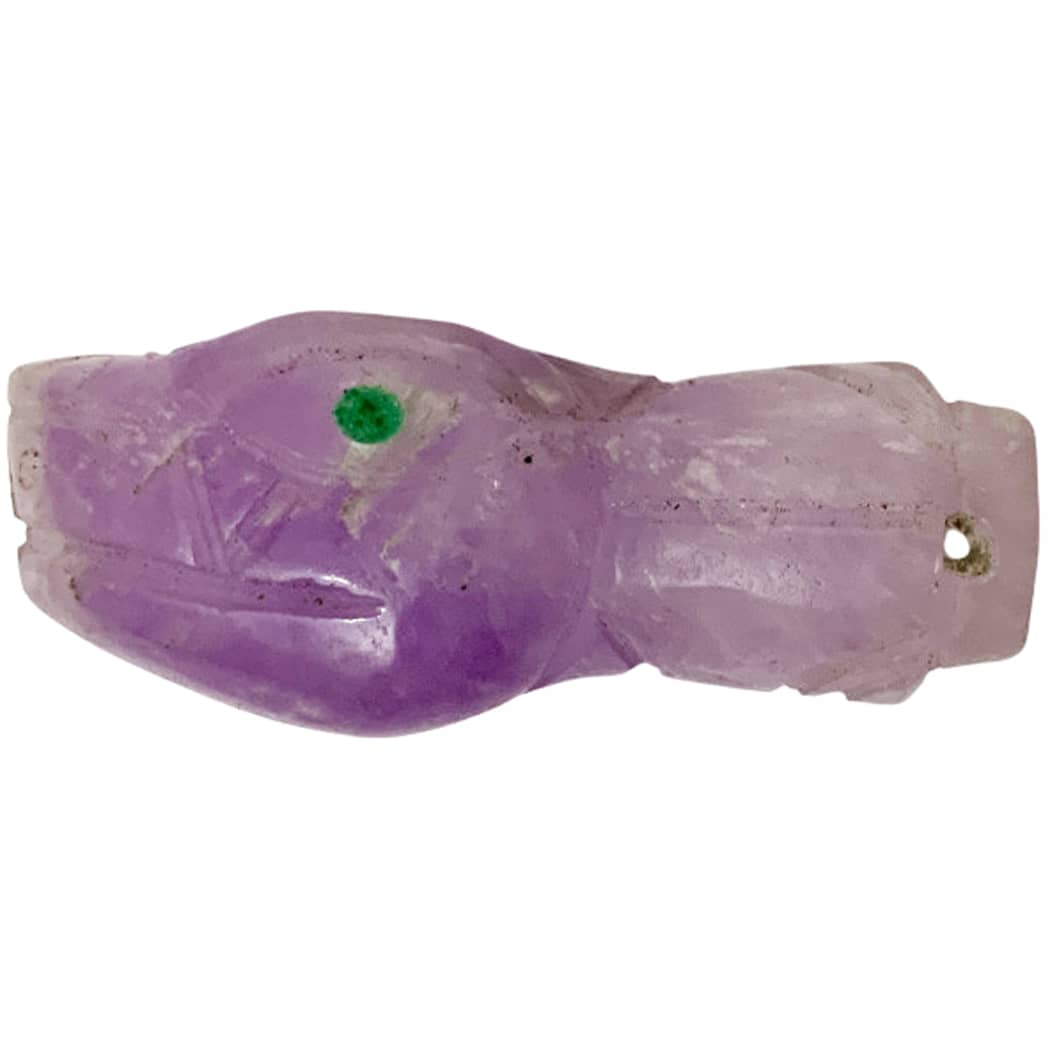peruvian shamanic amethyst polished sacred snake