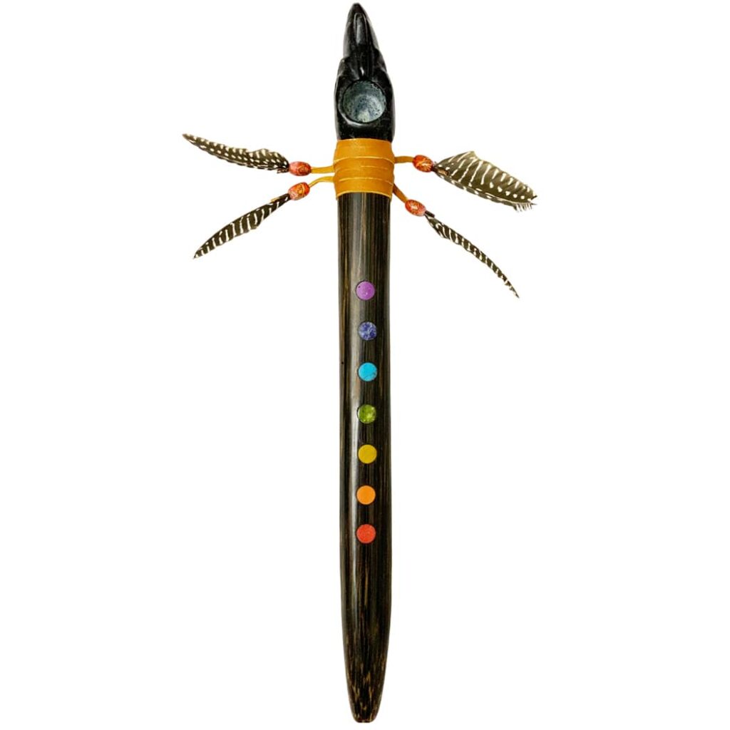 Sacred Chonta Pipe 7 Chakras (Condor)