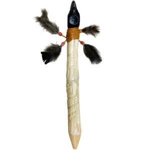 Peruvian-Shamanic-Pipe-Snake-Sacred-Piece-Handcarved-In-Bone-Of-Alpaca