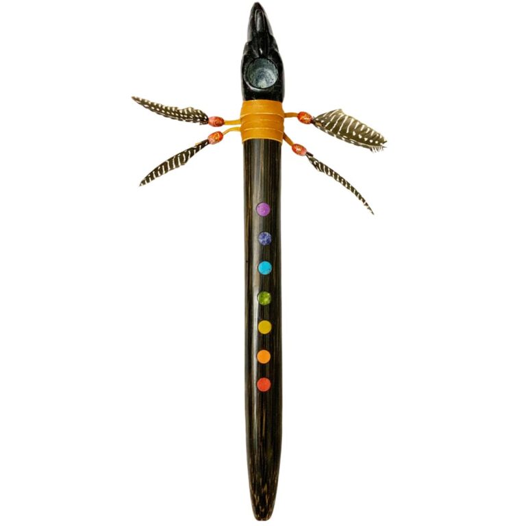Sacred Chonta Pipe 7 Chakras (Condor)
