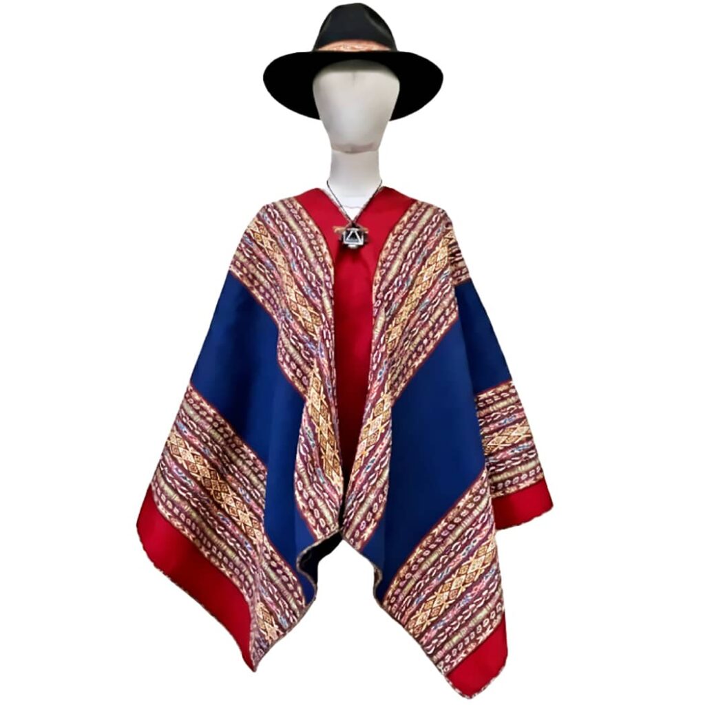Handknitted Alpaca Poncho (Chinchero)