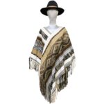 peruvian baby alpaca poncho handwoven